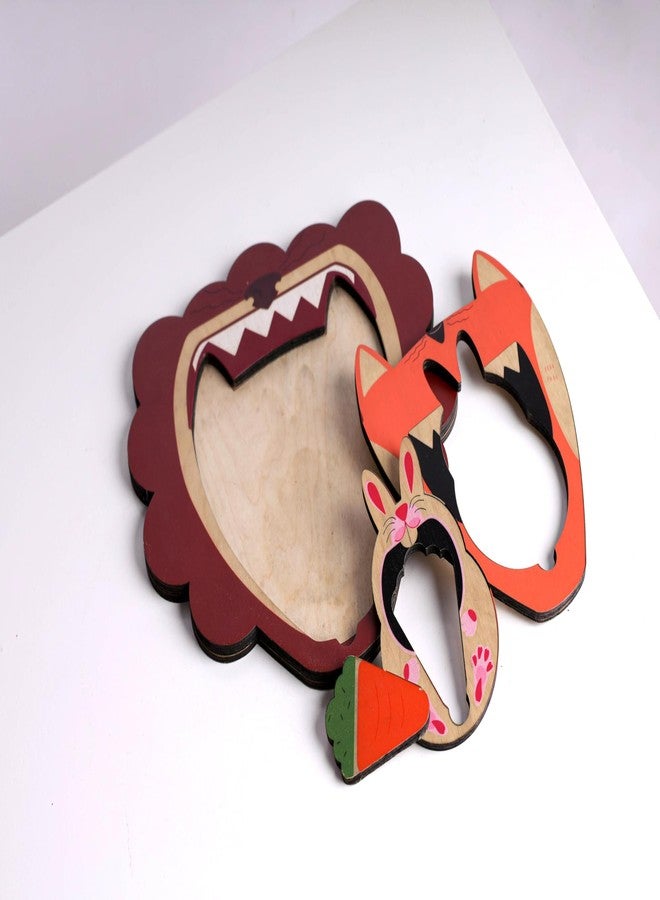 Taali Food Chain - Animal Nesting Puzzle Toy | 4 Wooden Pieces | Educational Toy for Toddlers and Preschoolers | Featuring A Fun and Interactive Food Chain Concept |Early Learning of Animal Habitats - Image 1